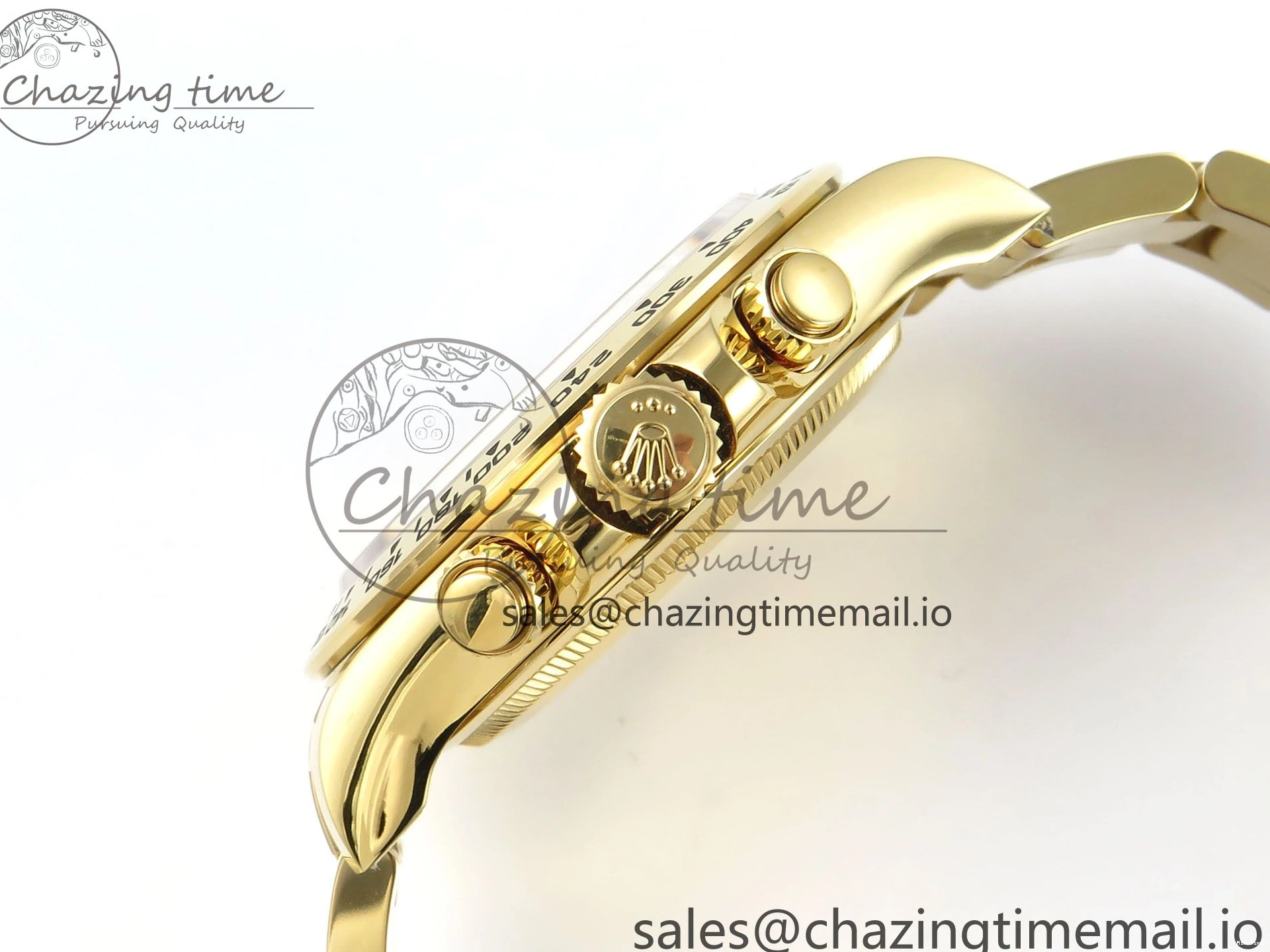 MiroTime 0123 TimelessDesign Daytona 126508 APSF 1:1 Best Edition Black Dial on YG Braclet SH 742